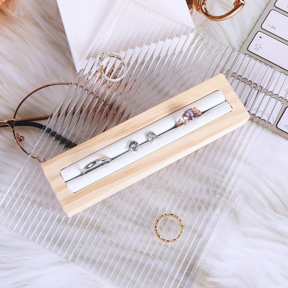 Деревянная подставка для колец, органайзер для ювелирных изделий, креативный держатель для колец для девочек и женщин