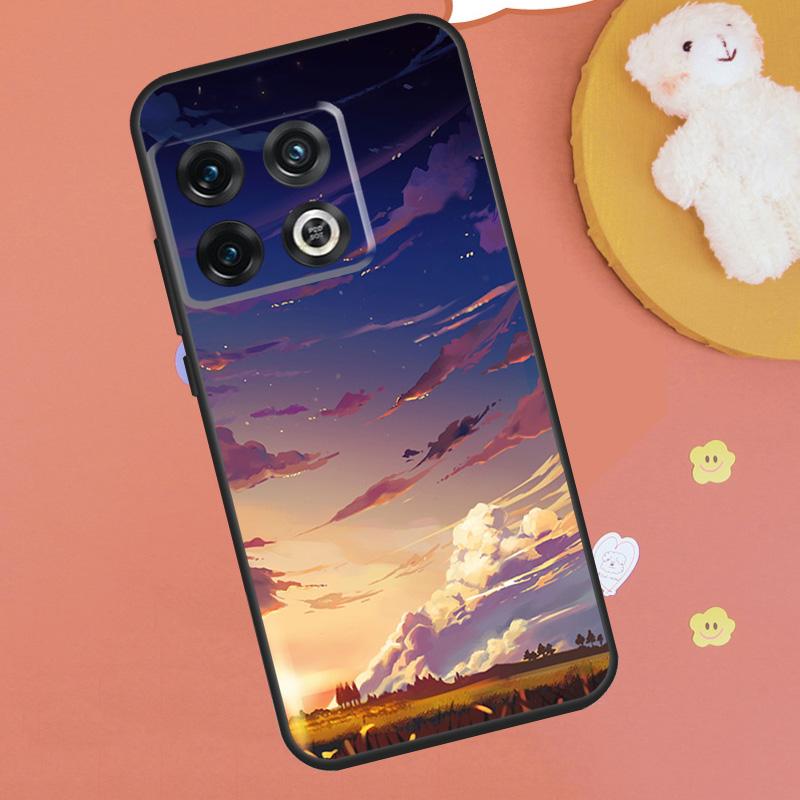 Чехол с аниме-пейзажем для OnePlus 13R 12R 10R 13T 15 13 12 11 10T 8T Nord CE 4 3 2 Lite N20 N30 Nord 5 Funda