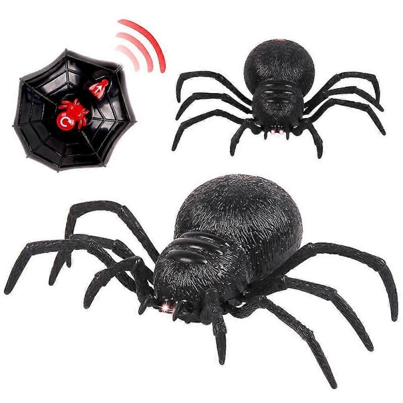 Remote Control Spider Scary Wolf Spider Robot Realistic Novelty Prank Toys Gifts