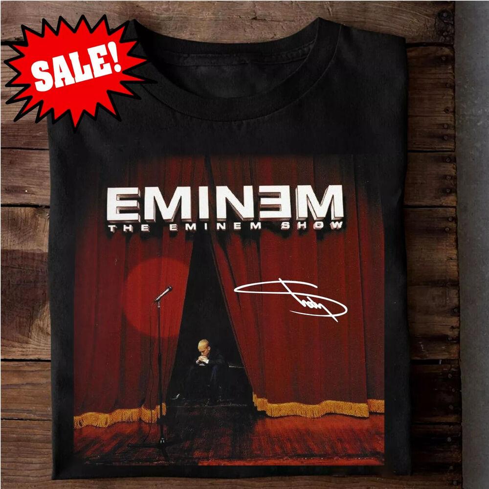 Новая футболка Eminem The Eminem Show Хлопок Черный Все Унисекс Футболка