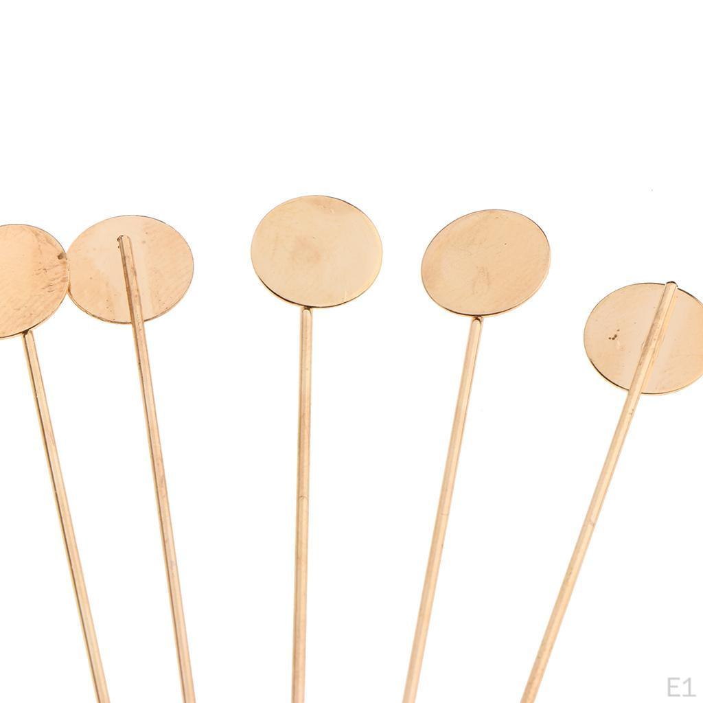 10pcs/Lot Lapel Pin Stick Tie Hat Scarf Brooch Blank Diy Findings Cm