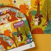 Puzzle Czas Zbiorów 60 Elementów Jesienna Układanka Zestaw Dla Najmłodszych