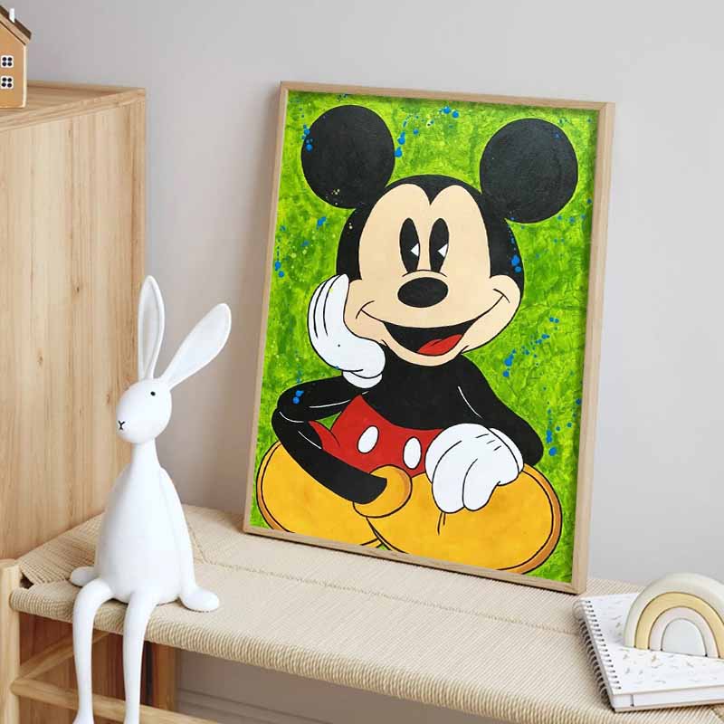 Disney Алмазная мозаика Disney Поп-стиль Микки Маус Ручная роспись Декоративная картина Набор для DIY Взрослые Искусство и ремесла Домашний декор и Подарок