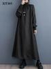 Loose Turtleneck Female Dress Irregular Women Casual Dress DMJ2337
