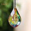 Faux Crystal Prism Sun Catcher Decoration Indoor Outdoor Garden Window Hanging Rainbow Maker Clear Waterdrop Hanging Ornament Pendant