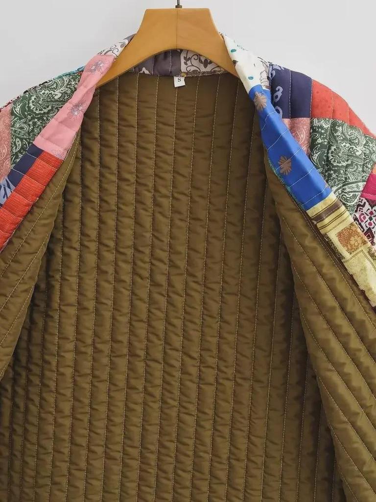 Женская куртка-жилет с принтом в европейском и американском стиле, осень 2023 г. - короткий рукав