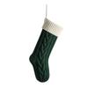 13Colors Christmas Big Stocking 46CM Knitted Stocking, Used For Hanging Christmas Trees, Family Party Decoration