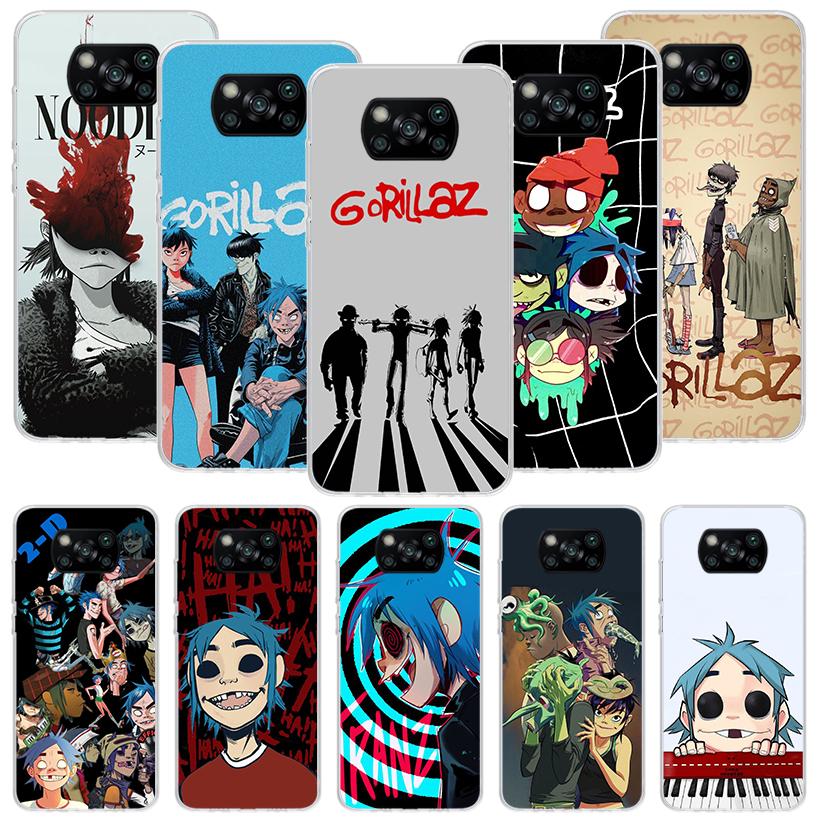 Gorillaz Anime Phone Case For Xiaomi Poco F7 Ultra X7 X6 Pro X5 Redmi 15 15C 13 13C 12 12C 10 10A 10C 9 9A 9C 9T Shell Poco X7 X