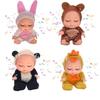 Очаровательная 8-дюймовая Спящая BJD Реалистичная Кукла Реборн Игрушка с Плюшевыми Нарядами Животных