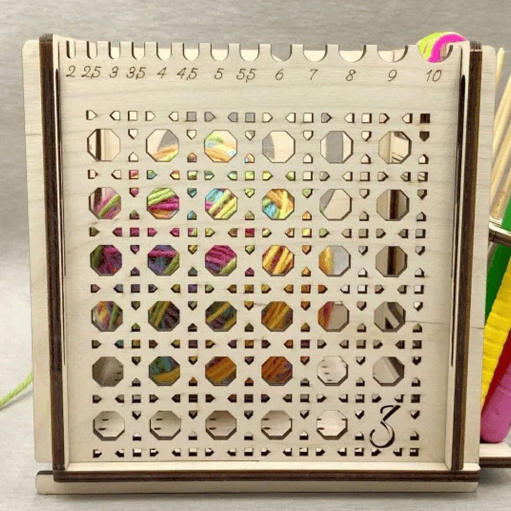 Деревянная чаша для пряжи для любителей вязания, коробка для хранения пряжи, органайзер для хранения пряжи, новый держатель для клубка пряжи