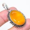 Yellow Onyx Gemstone 925 Sterling Silver Jewelry Pendant 1.81" K8k77