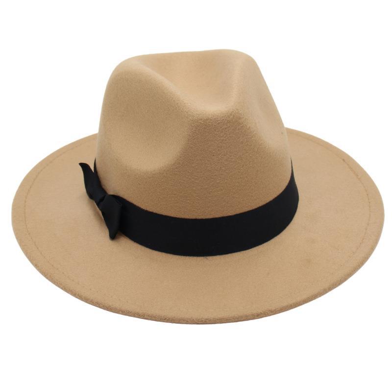 Винтажный цилиндр, бабочка, костюм, джазовая шляпа, мужская и женская, иностранная фетровая шляпа, шляпа Хепберн из твида