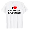Я люблю латиноамериканок Футболки Летний стиль Графический Хлопок Уличная одежда Короткий рукав Красное сердце Забавный Ретро дизайн Подарки Футболка Мужская 70220