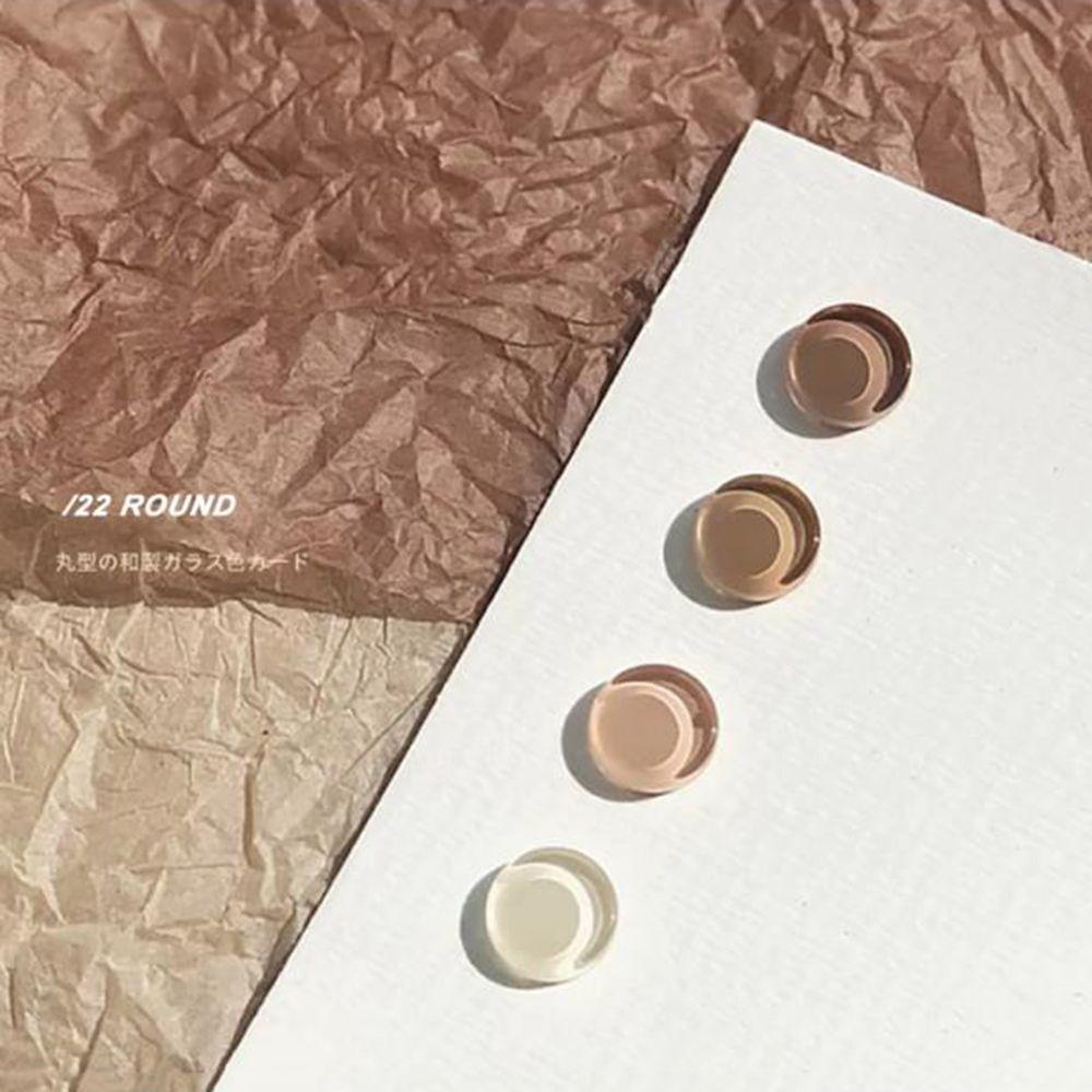 Card Round Shape Glass Color Card Nail Polish Gel Display Tablet Nail Color Showing Nail Art Tool