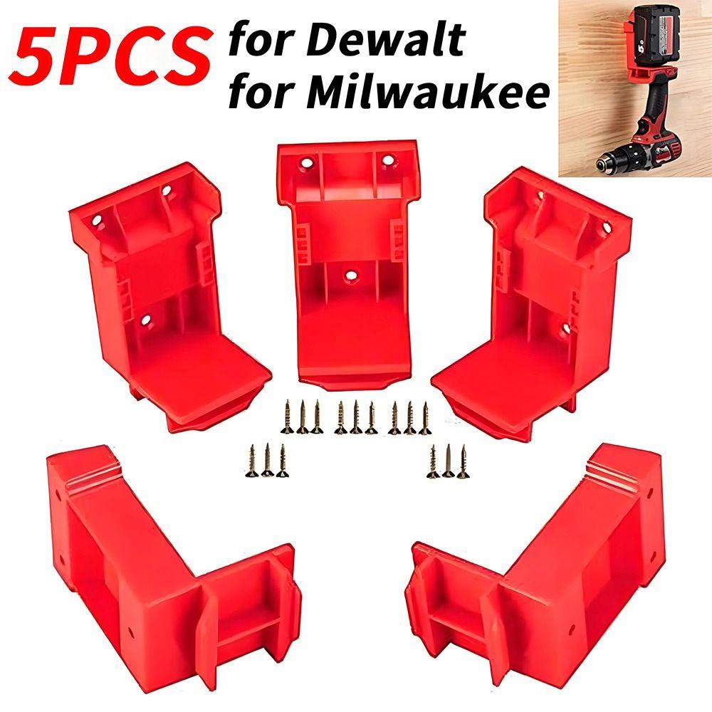 1/5PCS Mount Hanger Stand Power Tool Holders Dock Holder Battery Holder for Milwaukee M18 Battery