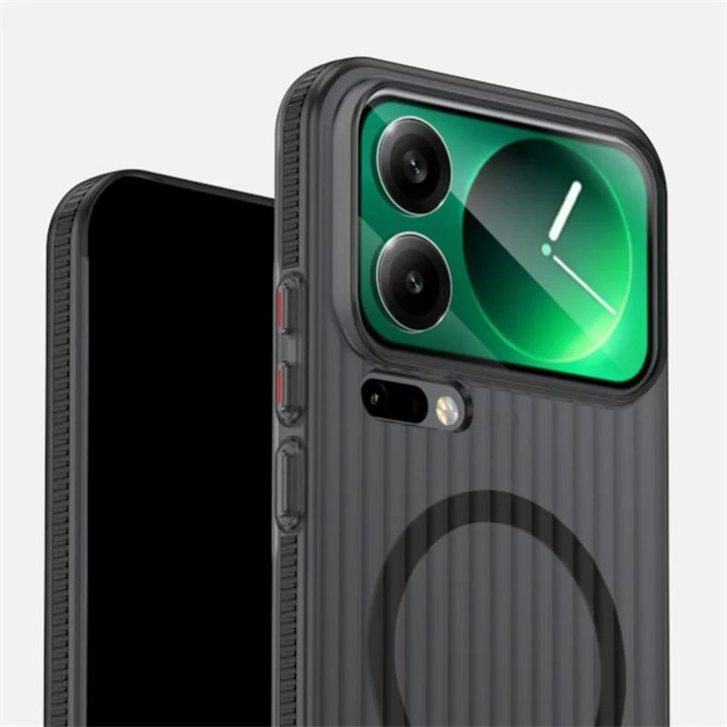 Для Xiaomi Mi 17 Pro Max Чехол Жесткий ПК Прозрачный Магнитный MagSafe Противоскользящая Защитная Задняя Крышка Для Xiaomi Mi 17 17Pro Ultra