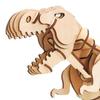 Tsukurundesu® Battery-Operated 3D Wooden Puzzle Dinosaur Series (Large Tyrannosaurus) with Japanese Instructions
