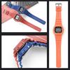 Совместимый комплект ремешка и рамки для замены ремешка из [HEZKUGU] G-SHOCK G-5600E, GW-M5610, GB-M5600 с регулировкой. смола, мягкий, водонепроницаемый,