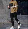 Men's Tracksuit Sets 3D Print Men Oversized Long Sleeve T-Shirt Trousers Jogging Suit Fashion Casual Street Tops 2 Piece Outfits