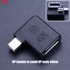8K 60 Гц Displayport DP 1.4 Кабель-адаптер 90 градусов 4K 144 Гц Display Port Папа на Mini Displayport ПК Компьютер Мама Конвертер
