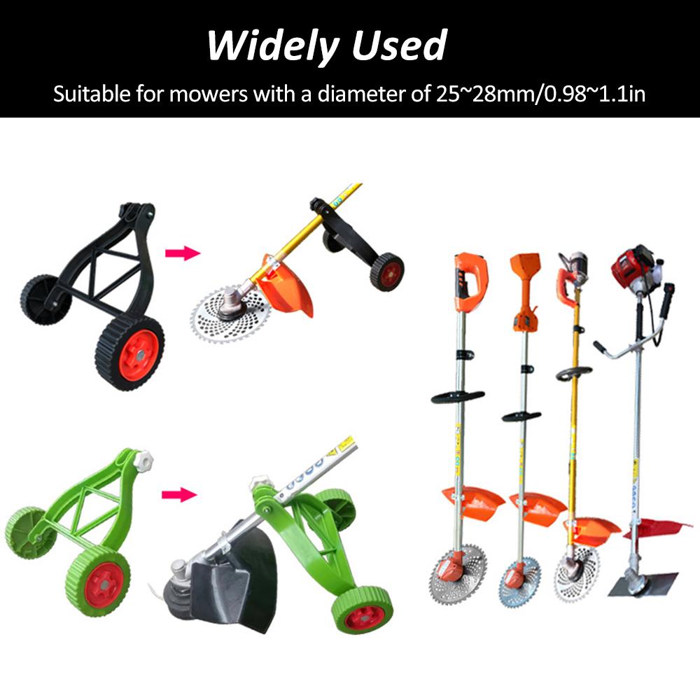 Labor-Saving Auxiliary Wheel of Lithium-Ion Mower Adjustable Support Wheels Set for Cordless Grass