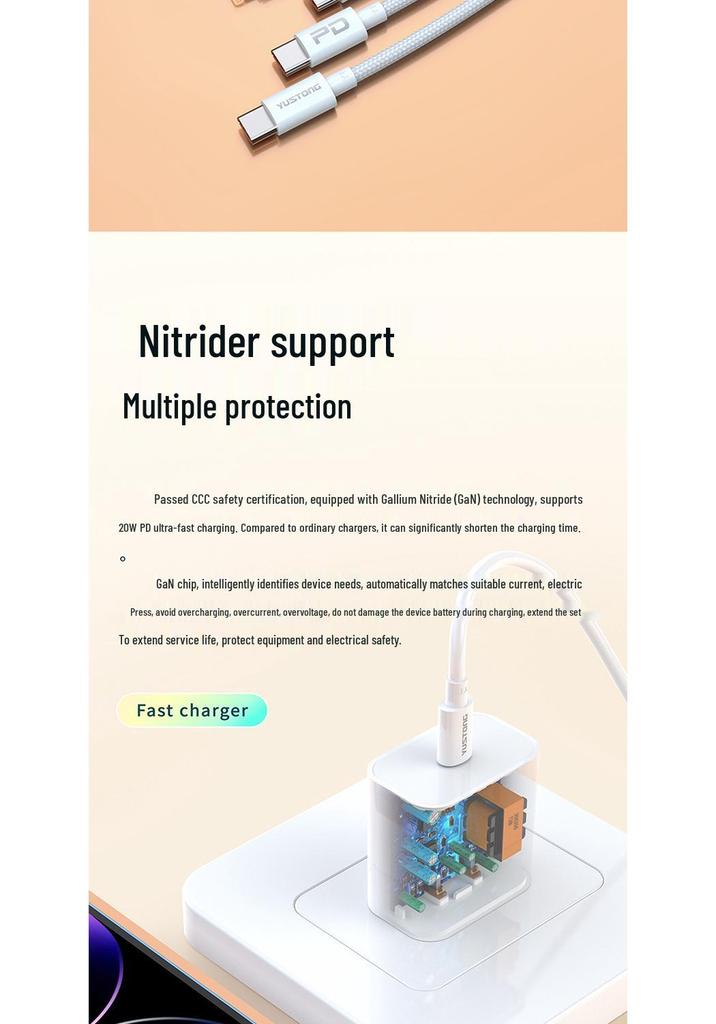 Сверхбыстрое зарядное устройство PD30W для устройств Apple и Huawei