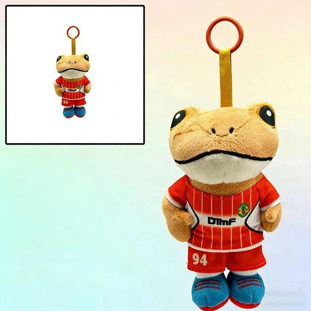 CutePuerto Rican Singer Bad Bunny Frog Plush Keychain Stuffed Doll Backpack Pendant Kids Toy Cute Toy Festival Birthday Gift