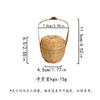 Creative Mini Handheld Bamboo Basket with Lid Home Kitchen Decorative Nut Hand Basket Portable Crafts Storage Basket 2025 New