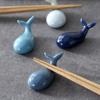 Whale Shape Hotel Ceramic Home Decoration Chopsticks Holder Spoon Rack Tableware Chopsticks Stand