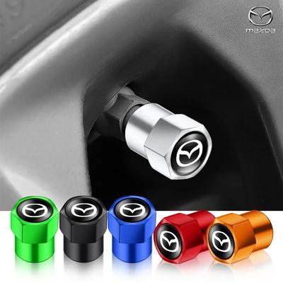 4 шт. Колпачки на ниппель колеса автомобиля Пылезащитные аксессуары Для Mazda 3 6 BL BM GJ CX3 CX-5 CX-8 KE KF CX7 CX9 MX5 Автоаксессуары