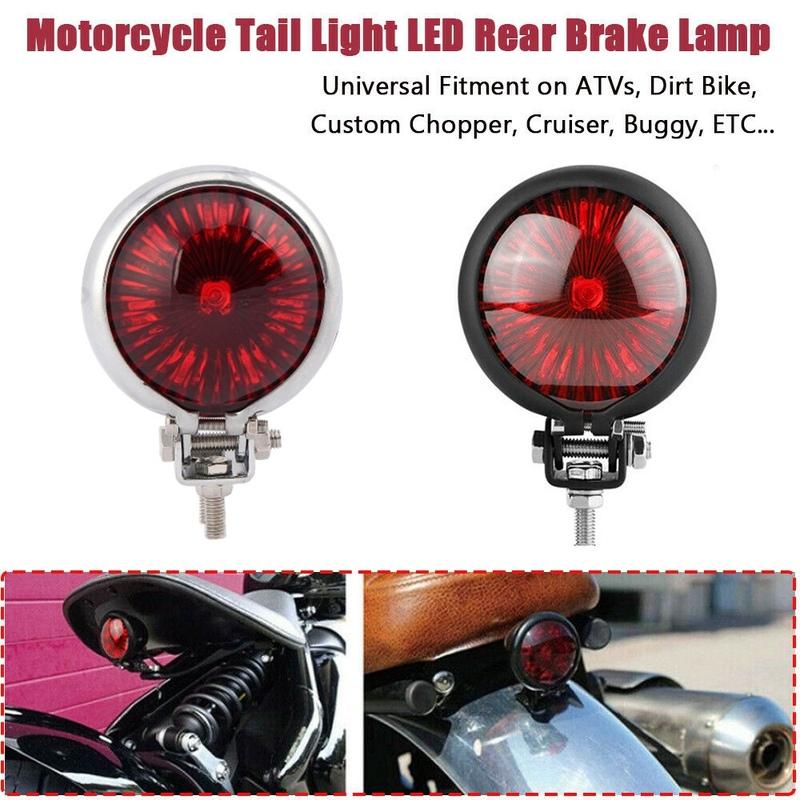 AA92-LED Rear Tail Light Brake Stop Lamp Moto LED For Bobber Chopper Cafe