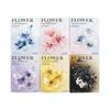 Translucen Flowers Series Vintage Flower Bronzing Material Collage PET Sticker Creative DIY Journal Stationery