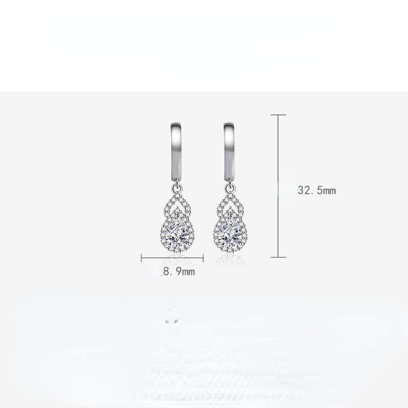 BELLA BOX Luxury Women Temperament Color Treasure Earrings Wedding Engagement Party Gift