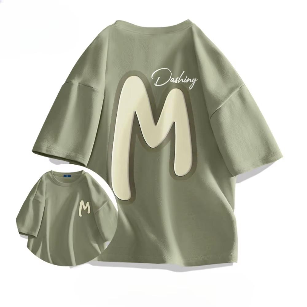 Летняя мода, тяжелая ретро мужская футболка с английскими буквами из 100% хлопка с принтом и круглым вырезом, высококачественная повседневная уличная футболка для фитнеса