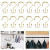 12 Pcs Shower Curtain Hooks Rust Proof Metal Shower Curtain Hooks Double Sided Smooth Shower Curtain Holders with Beads