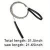 Portable Stainless Steel Wire Saw With Finger Handle Outdoor Camping Hiking Pocket Manual Cutting Chain Saws Survive Tool