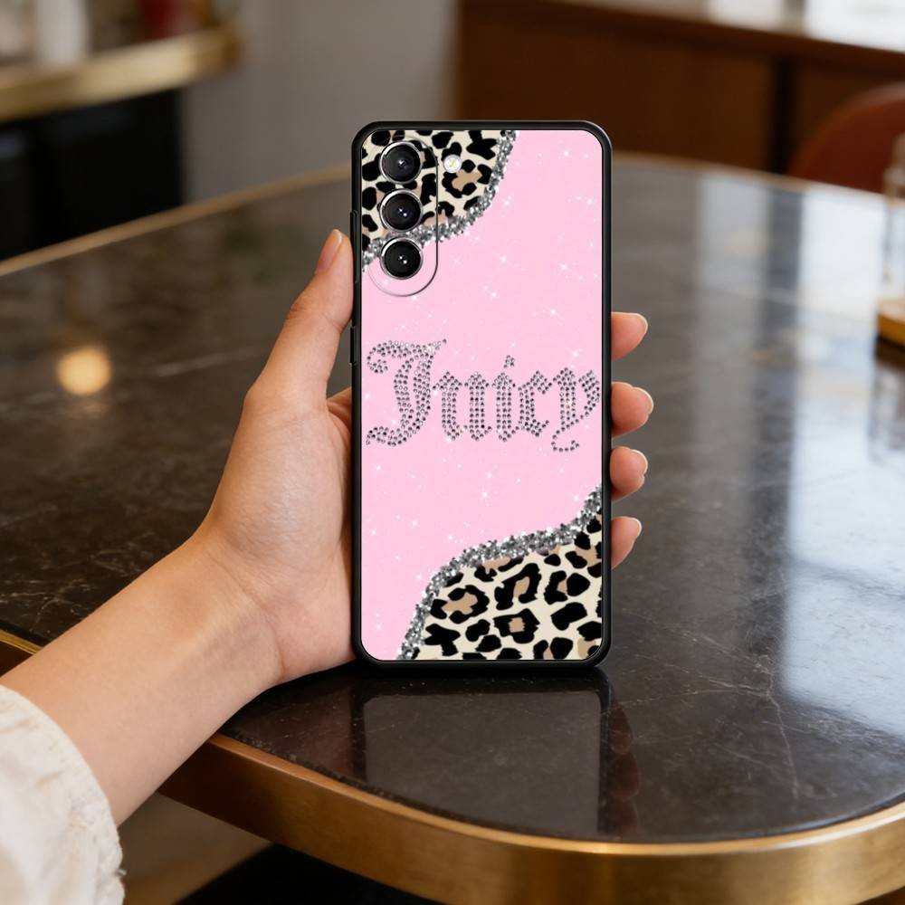 Чехол P-Pink J-Juicys C-Coutures для Samsung Galaxy S21 S25 FE S24 S23 Ultra S20 S9 S22 Plus S10 TPU Чехол