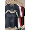 Women's T-shirt Loose Round Neck T-shirt Letters Printed Large Size T-shirt