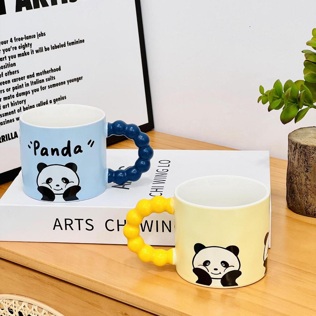 Милая керамическая чашка с рисунком панды, высококачественная бытовая кружка, креативная индивидуальная чашка для воды, термостойкая чашка