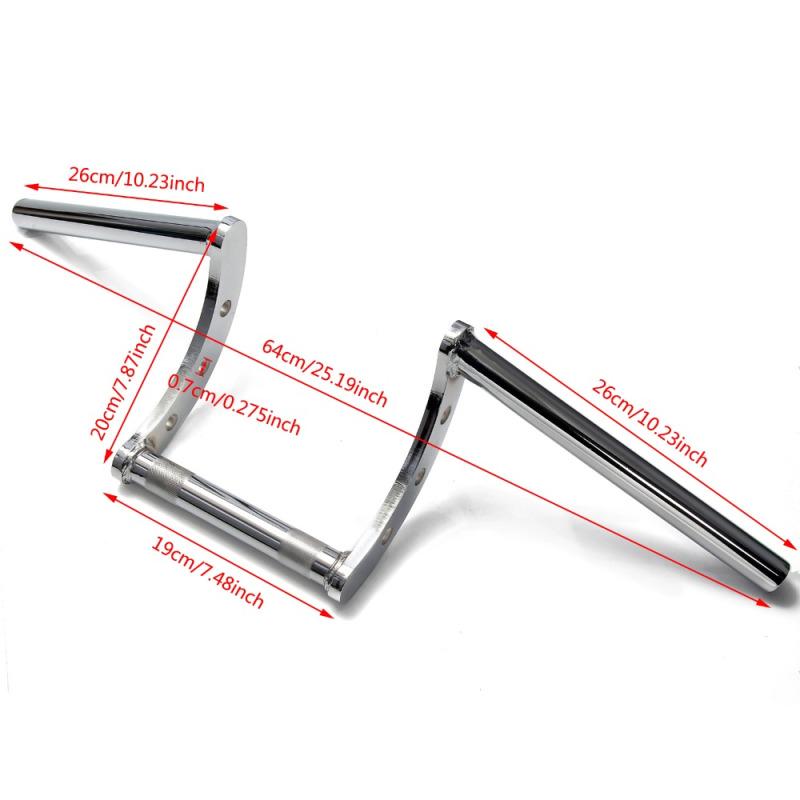 7/8'' 22mm Motorcycle Drag Z-Bar Pullback Handlebar for Honda