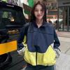 2025 Spring Plus Size Jacket Women New Zipper Coat Casual Long Sleeve Loose Outerwear