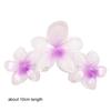 Gradient Design Hair Clip Claws Plumeria Shark Hair Claw Colorful Gradient Flower Clips  Girls Gift