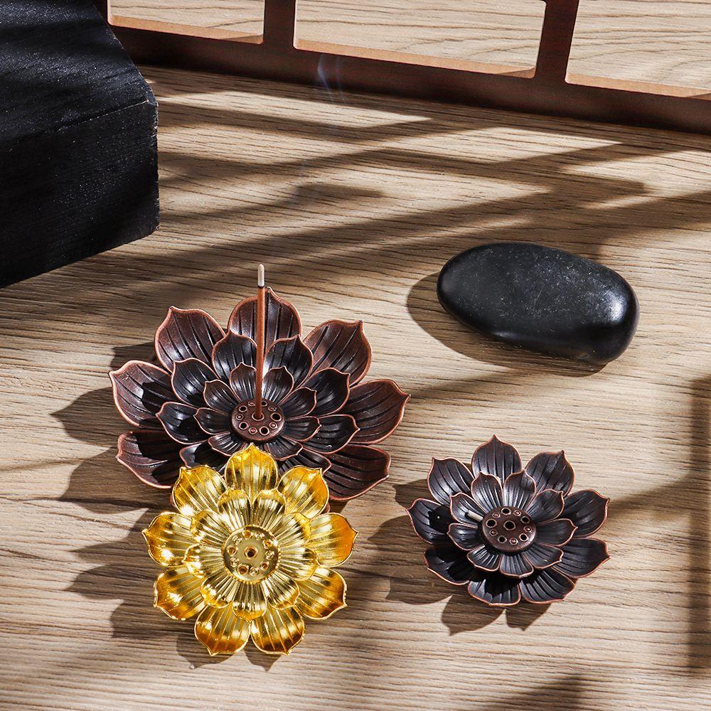 Line Incense Plate Home Decor Incense Holder Joss-stick Inserted Incense Burner Buddhism Lotus