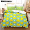 Yellow Duck Bedding Set Single Twin Full Queen King Size Little Duck Bed Set Aldult Kid Bedroom Duvetcover Sets 3D Print 015