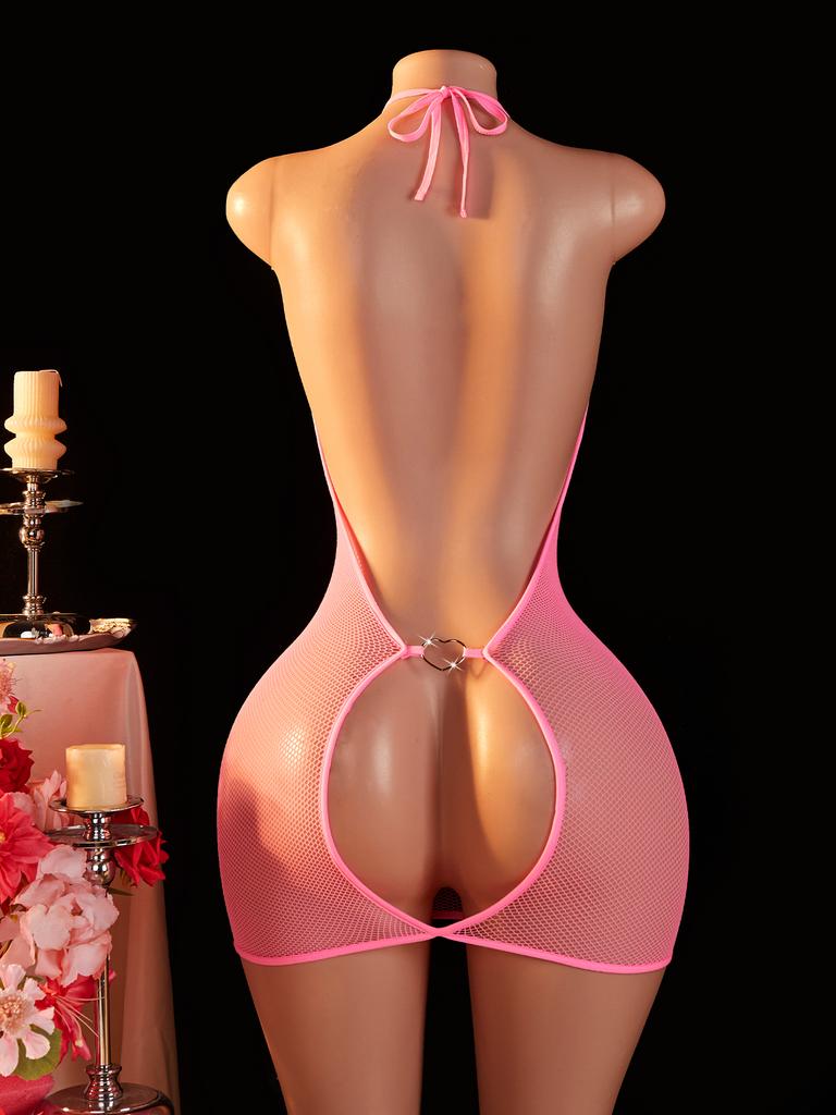 Сексуальное платье для взрослых женщин, порно, одежда, эротическое белье без промежности, прозрачное, с глубоким V-вырезом, экзотическое, с открытыми ягодицами, бэбидоллы