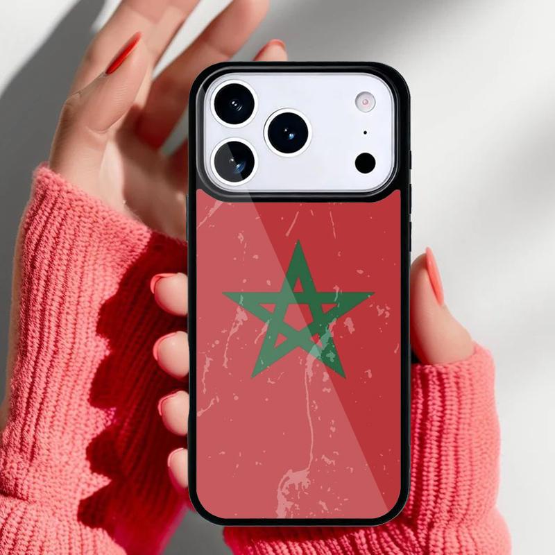 Maroc Morocco Flag Coat Of Arms soft Phone Case for iPhone 17 16 15 14 13 Pro Max Back Cover for 12 11 Pro Coque