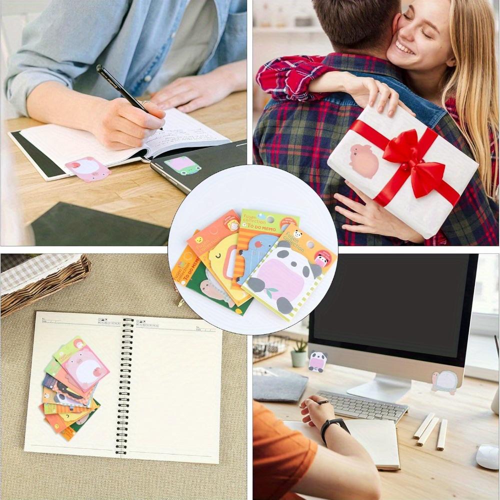 Набор из 20 штук по 480 мультяшных липких заметок с животными, креативный мини-блокнот, отрывные стикеры для заметок, студенческие канцелярские товары, офисные принадлежности, милый портативный блокнот
