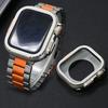Титановый ремешок для Apple Watch Ultra 2 49 мм 44 мм 46 мм 45 мм 44 Корпус из алюминиевого сплава + Роскошный мужской браслет Ремешок Iwatch 10 9 8 7 6 SE