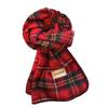Autumn and Winter Warm British Christmas Plaid Red Scarf Men and Women Couples Enlarged Shawl Scarf Imitation Cashmere Scarf