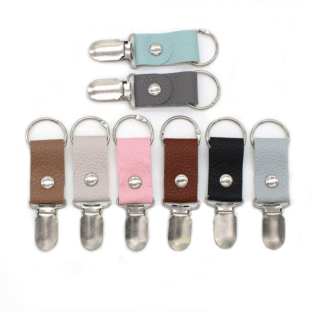 New Colorful Hat Clip for Travel On Bag Luggage PU Leather Hat Holder Clip Multifunctional Duck Clip Clasps Outdoor Accessory